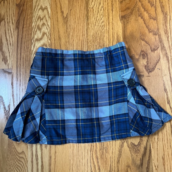 Lands End Plaid Uniform Blue Yellow Sz 5 - Picture 1 of 2